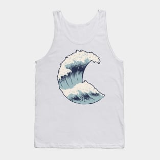 Stylized Wave Tank Top